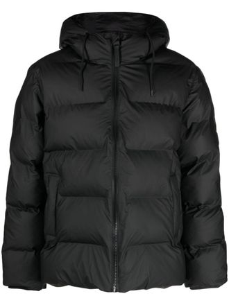 Rains Alta hooded puffer jacket - Black