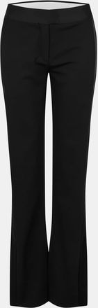 Off-white Womens Off White Solid Flared Tux Pants in Black - Size 6 UK