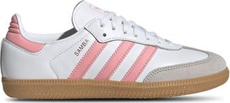 adidas Girls adidas Originals Samba - Girls Grade School Shoes Pink/White/Brown Size 3.5