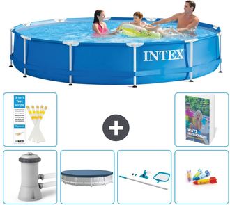 Intex Piscina Con Estructura Redonda - 366x76 Cm - 7-piezas S299