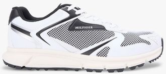 Tommy Hilfiger Mens Mix Media Runner Sneaker - Black - US 11.5 / EU 45
