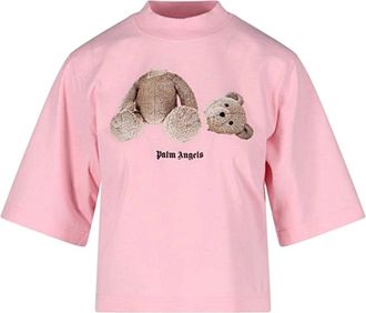 Palm Angels Mujer, Camisetas, Rosa, Talla: S