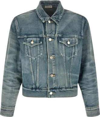 Fear of God Blue Cotton Denim Mens Jacket