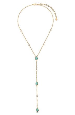 Ettika Dewdrop Y-Necklace in Turquoise at Nordstrom