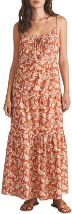 Faherty Sun Chaser Maxi Dress in Ginger Floral at Nordstrom Rack, Size Medium