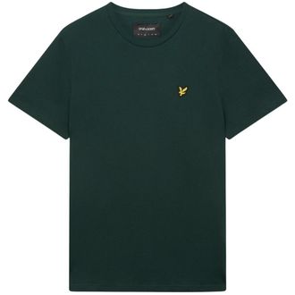 Lyle & Scott Donkergroen T-shirt met Lyle & Scott-logo op de borst