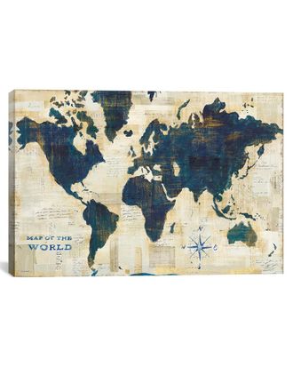 iCanvas Icanvas Icanvas World Map Collage By Sue Schlabach