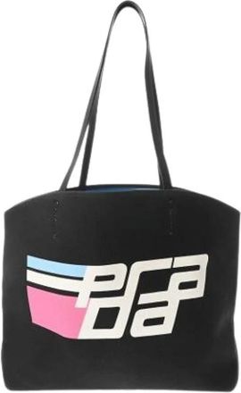 Prada Pre-owned Tote Bags, female, Black, Size: ONE SIZE Pre-owned Vintage Tote Bag