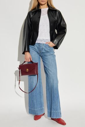 Bottega Veneta Lace Top, Womens, White