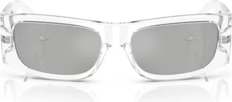 Versace Transparent 0VE4482 Lens Logo Injected Rectangular Sunglasses