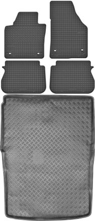 OEM Juego De Alfombrillas De Goma Para Volkswagen Caddy Iii Van (2004-2020) - Alfombrilla Para Maletero