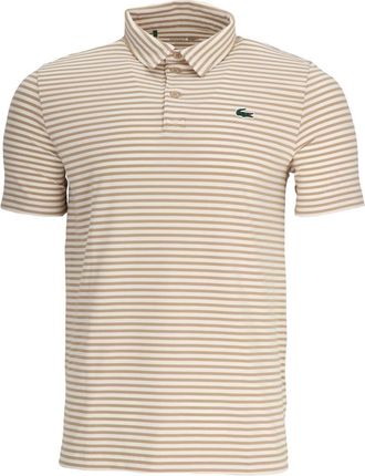 Lacoste Mens Crocodile Logo Collared Polo Shirt in Vien/White - Orange - Size Medium