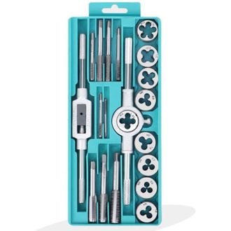 OEM Juego De Machos Y Terrajas, Juego De 20 Herramientas De Roscado M&eacute;tricas, Extractores De Roscas Para Tornillos, Acero M3-m12, Herramientas De Roscado,