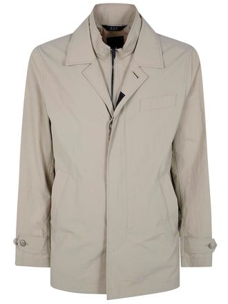 Fay Mens Polyamide Jacket - Light Grey Nylon - Size Large
