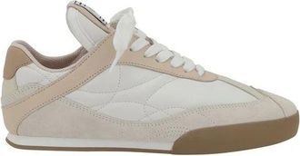 Chloé Schoenen, Dames, Veelkleurig, 36 EU, Leer, Suede Kick Sneakers met Vlakke Zool