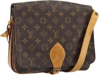 Louis Vuitton Pre-owned Cross Body Bags, female, Brown, Size: ONE SIZE Pre-owned Canvas Cross Body Bag