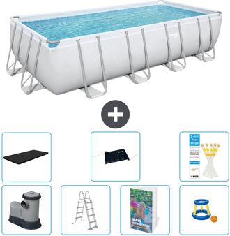 Bestway Piscina Bestway Power Steel Rectangular - 549x274x122 Cm - 8-piezas S559