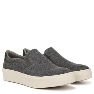 Dr. Scholls Madison Up Sneakers WomensM Charcoal Wool Slip-On Shoes ZOGG3052