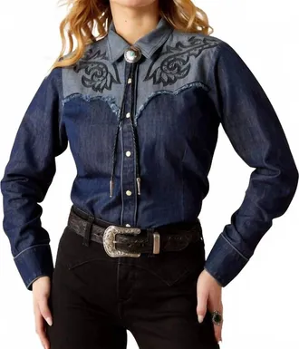 Ariat Second Fiddle Shirt In Blue
