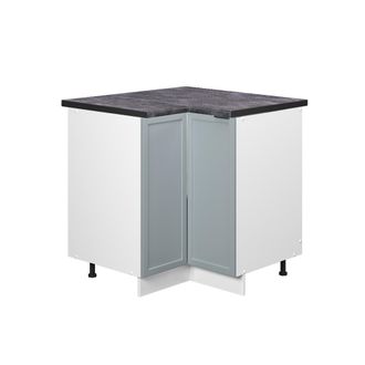 Vicco Armario De Esquina Fame-line, Azul Claro-gris, 80.5 Cm, Et Antracita