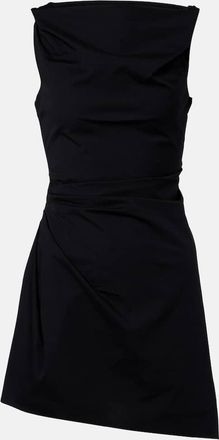 Staud Callie asymmetric cotton minidress