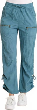 Xcvi Trotter Textured Side Cinch Pant In Dark Night