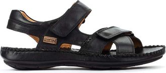 Pikolinos Leather Sandals Tarifa 06J Black