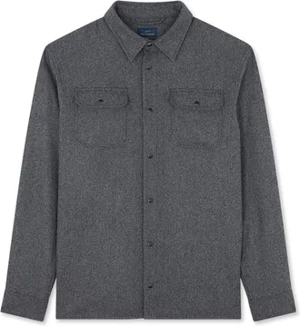Paul & Shark Wool blend overshirt, Man, Dark Grey, Size: XXL
