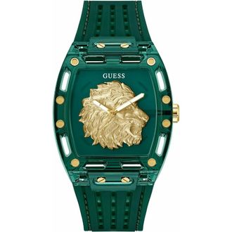 Guess Gw0959G2 Horloge - Heren - Accessoires - Groen - Maat: ONE Size Acryl