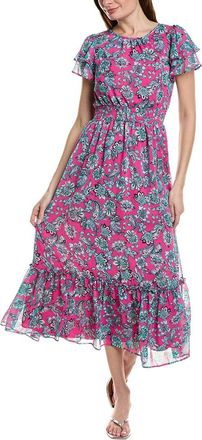 CeCe by Cynthia Steffe Double Ruffle Maxi Dress