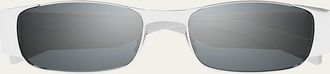 Saint Laurent Rectangular Metal Sunglasses