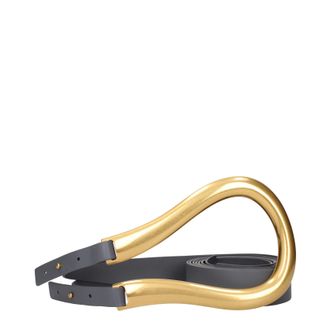 Bottega Veneta Damens G&uuml;rtel aus grauem Leder