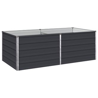 vidaXL Cama De Jard&iacute;n Elevada Gris Antracita 160 X 80 X 55 Cm Vidaxl