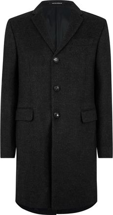 Emporio Armani Mens Emporio Armani Regular Fit Coat in Grey - Size X-Small