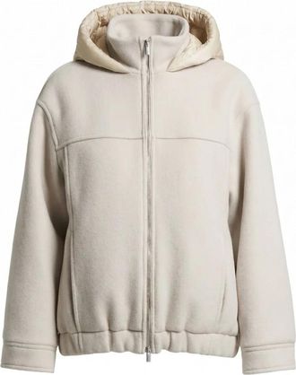 PESERICO Giacccone - Dames - Vesten met rits - Beige - S - Hoodies & sweatvesten