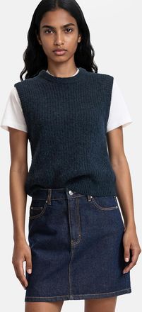 La Redoute Collections Mouwloze trui van alpacamix met ronde hals, Signature ANETTE