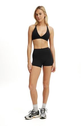 Cotton On Womens Active Ultra Luxe Invisible Scrunch V Shortie Short in Black at Nordstrom, Size Xx-Small