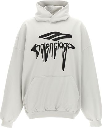Balenciaga Womens 3B Liquefied Hoodie
