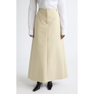 EENK Draped Back A-Line Skirt in Beige at Nordstrom, Size Medium