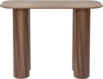 Miliboo Mesa Consola De Dise&ntilde;o De Madera Oscura 100 Cm Foleen