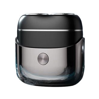 OEM Afeitadora El&eacute;ctrica Rotativa Port&aacute;til Con Cabezal Magn&eacute;tico Para Hombre, Color Negro