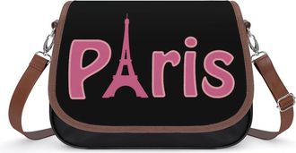 Generic Paris Eiffel Towel Small Womens Crossbody Bags Shoulder Handbag with Adjustable Strap for Travel