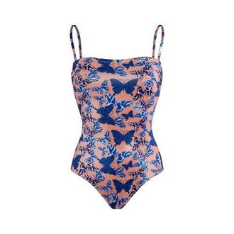 Vilebrequin Bustier One-piece Swimsuit Disco Butterflly in Blush at Nordstrom, Size X-Small