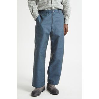 Beams MIL Iridescent Twill Pants in Blue at Nordstrom, Size X-Large