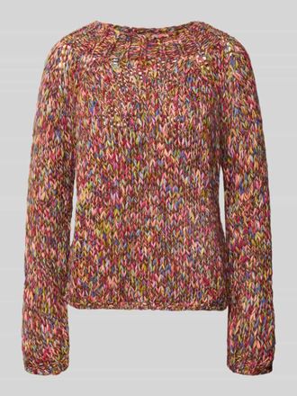 Rich & Royal Regular Fit Pullover mit Schurwoll-Anteil in Strick-Optik in Camel, Gr&ouml;&szlig;e XL