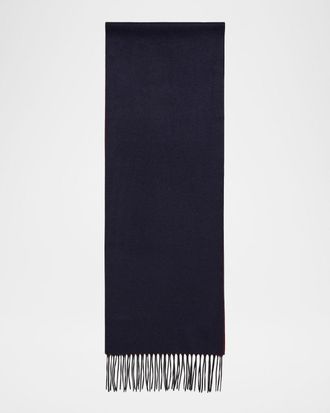 PIACENZA 1733 Men & apos;s Mirror Silk and Cashmere Double-Face Scarf