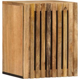 vidaXL Bathroom Wall Cabinet 38x34x48 cm Solid Wood Rough Mango Vidaxl