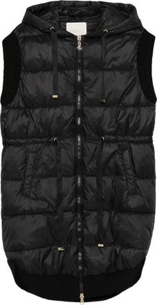 Twinset Gewatteerd Vest - Dames - Bodywarmers - Zwart - L - Nylon - Jassen