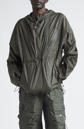 Cecilie Bahnsen x The North Face Wind Pullover Jacket in Forest Night Green at Nordstrom, Size Xx-Small