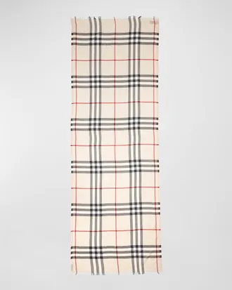 Burberry Giant Check Gauze Scarf